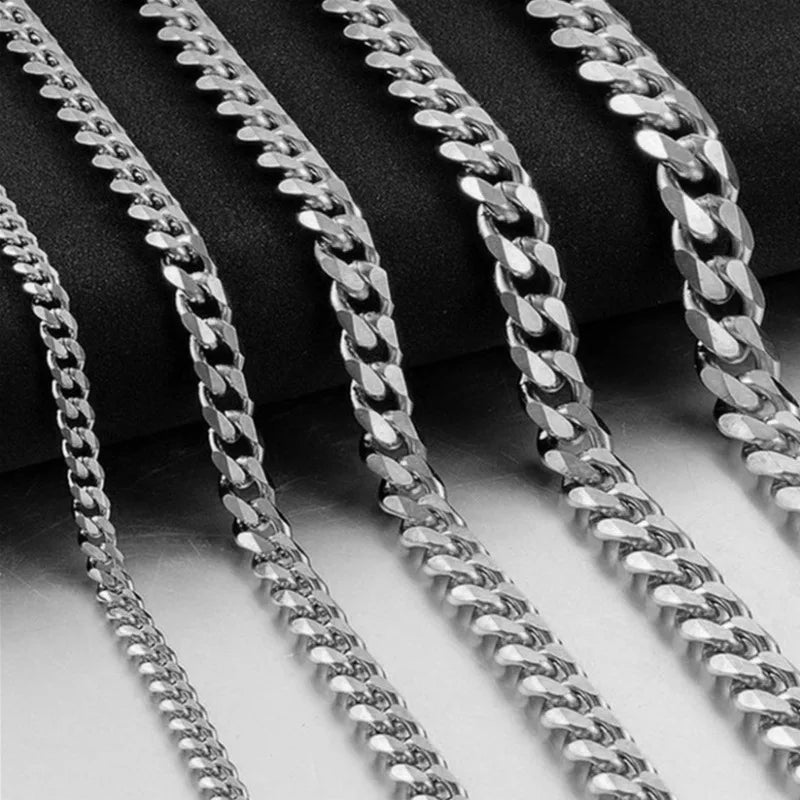 Chains Necklace for Men Basic Simple Rapper's Choker Fashion Jewelry Accessories