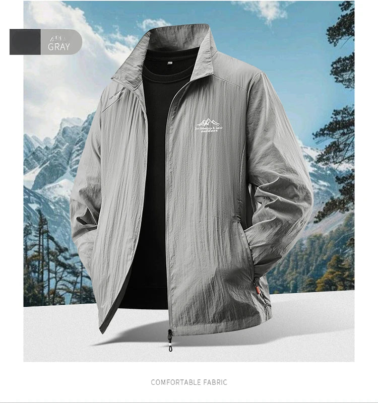 Protection Casual Breathable Sports Windproof Water-Resistant Ultrathin Jacket Outdoor