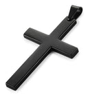 Fashion Necklace for Men Simple Cross Pendant Alloy Necklace Chain Jewelry Christmas Day Gift