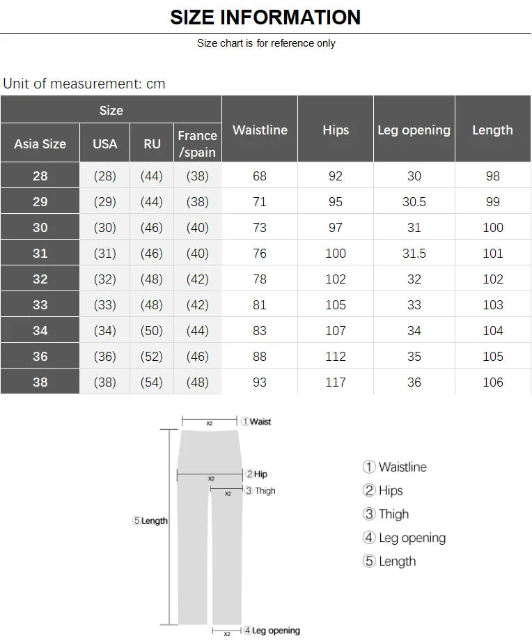 Fashion Casual Pants Men Slim Straight Classic