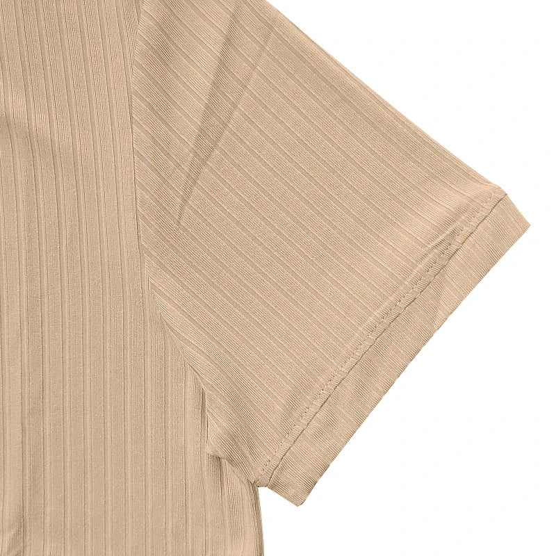 Mens Stylish Stripe Knit T-shirt