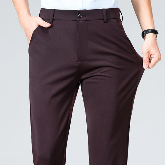 Casual Pants Black Wine