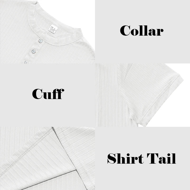 Mens Stylish Stripe Knit T-shirt
