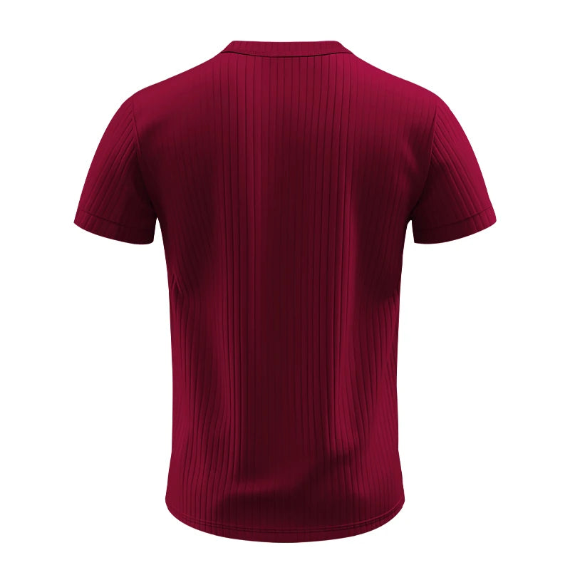 Mens Stylish Stripe Knit T-shirt