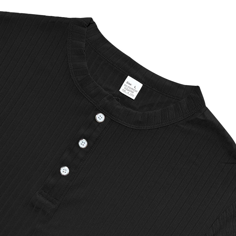 Mens Stylish Stripe Knit T-shirt