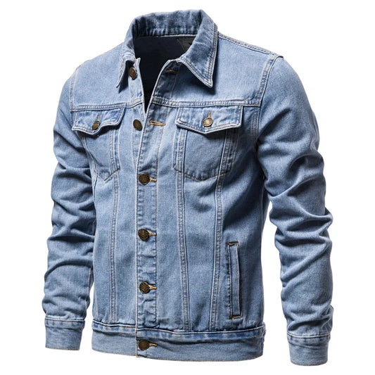 Jackets Fashion Motorcycle Vintage Jeans Jackets Hommes Slim Fit Cotton Casual