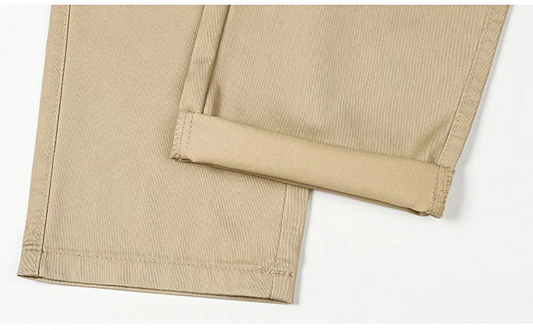 Summer Thin Men's Slim Suit Pants Fashion Business Casual Cotton Green Black Khaki Trousers Male Brand Clothing 30-40