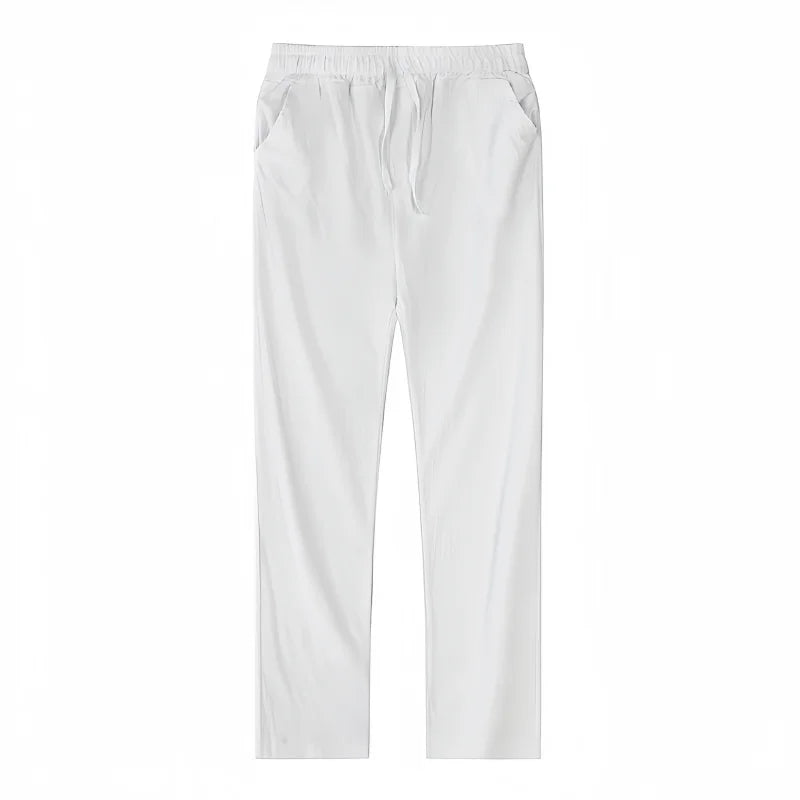 Men's Cotton Linen Pants Joggers Sweatpants