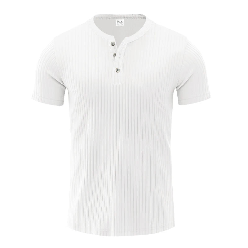 Mens Stylish Stripe Knit T-shirt