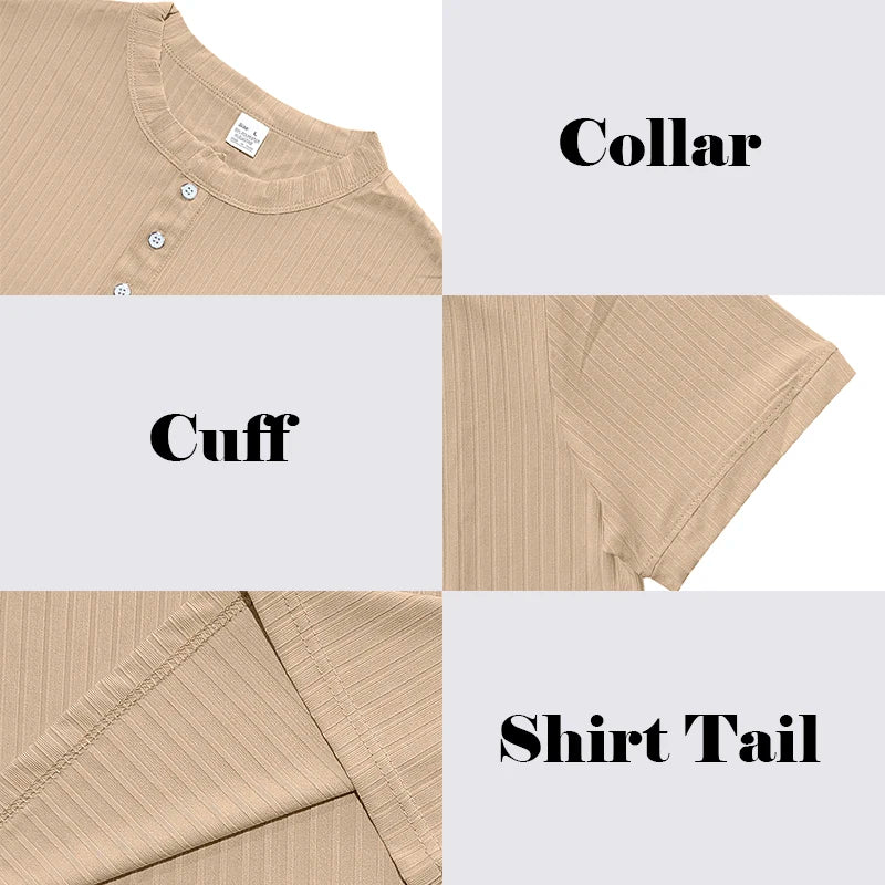 Mens Stylish Stripe Knit T-shirt