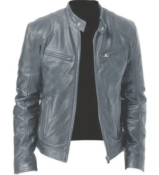 New Fashionable PU Leather Men's Casual Jacket Autumn/Winter