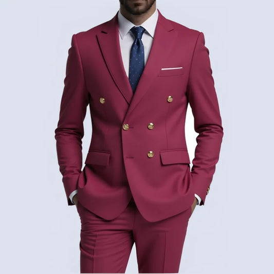 Suit Men's Fashionable Gentleman (Blazer + Trousers)