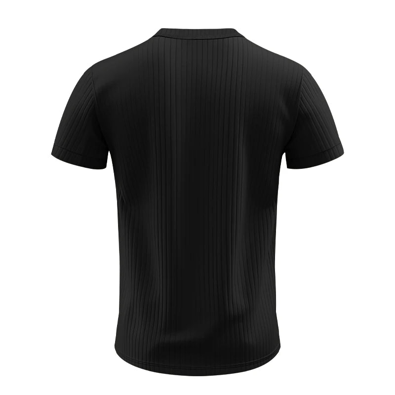 Mens Stylish Stripe Knit T-shirt