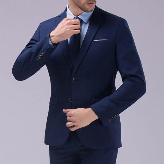 Wedding Suit For Men Set Elegant Blazers Formal 2 Pieces