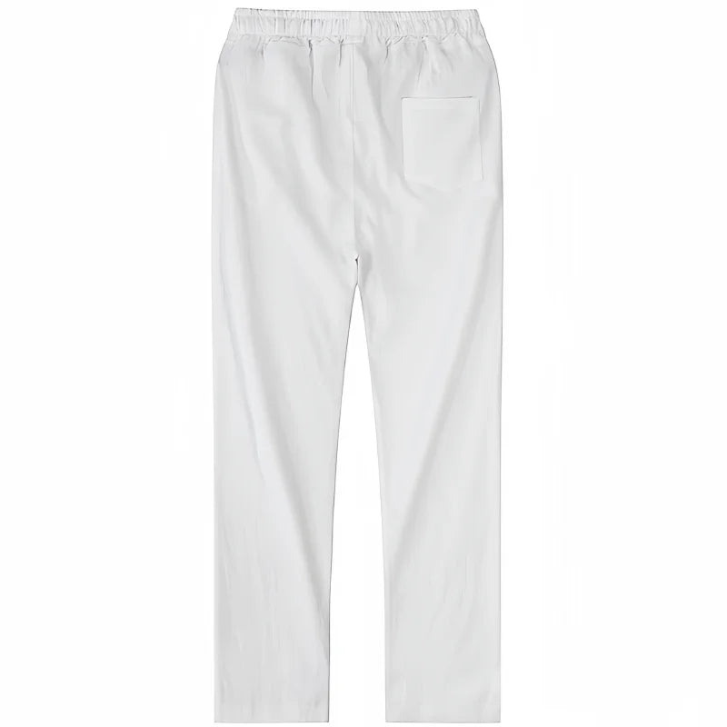 Men's Cotton Linen Pants Joggers Sweatpants