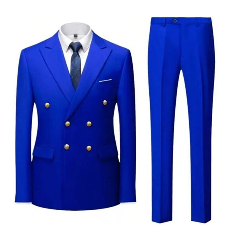 Suit Men's Fashionable Gentleman (Blazer + Trousers)